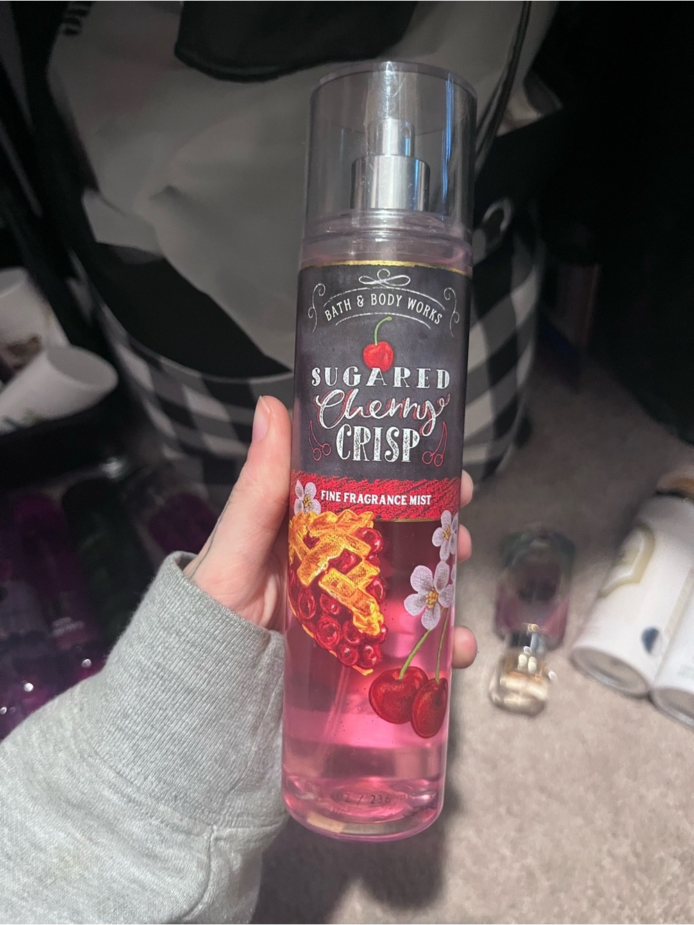 RARE Bath & Body Works Sugared Cherry Crisp Fragrance Mist - Pink, Red